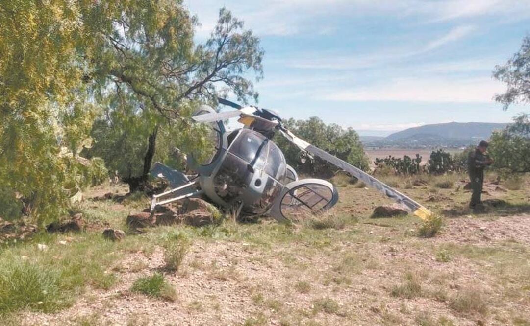 Dos tripulantes  viajaban en el helicóptero de la Fuerza Aérea. Foto: Especial.