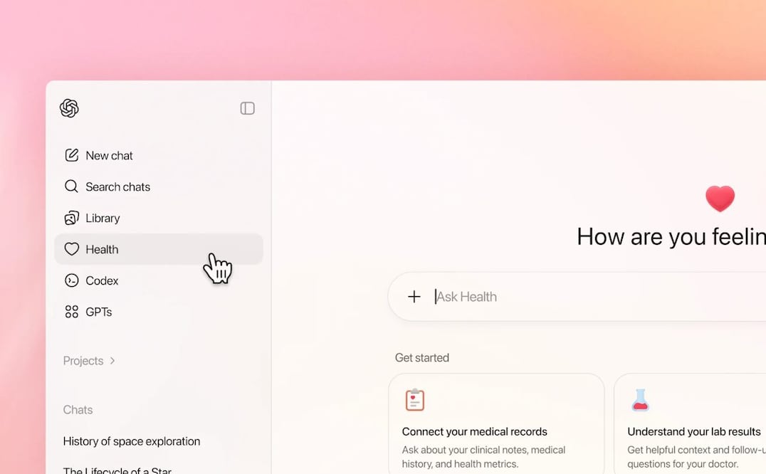 OpenAI presenta ChatGPT Health: cómo funcionará. Imagen: OpenAI