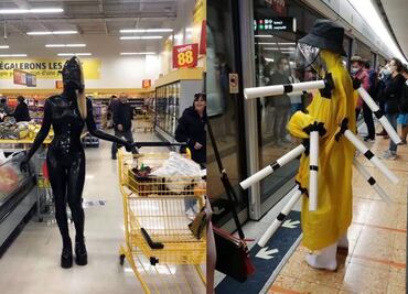 Con humor y estilo: Así se protege la gente del coronavirus