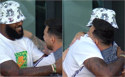 VIDEO: El emotivo momento entre Messi y LeBron James previo al duelo ante Cruz Azul
