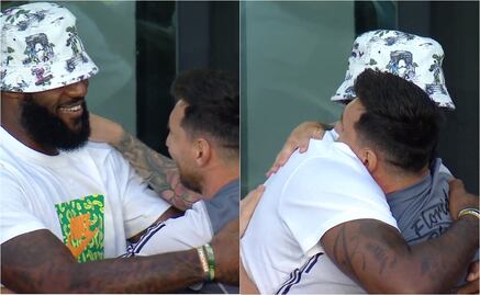 VIDEO: El emotivo momento entre Messi y LeBron James previo al duelo ante Cruz Azul