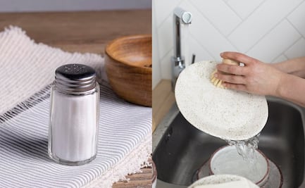 Para qué sirve lavar los platos con sal