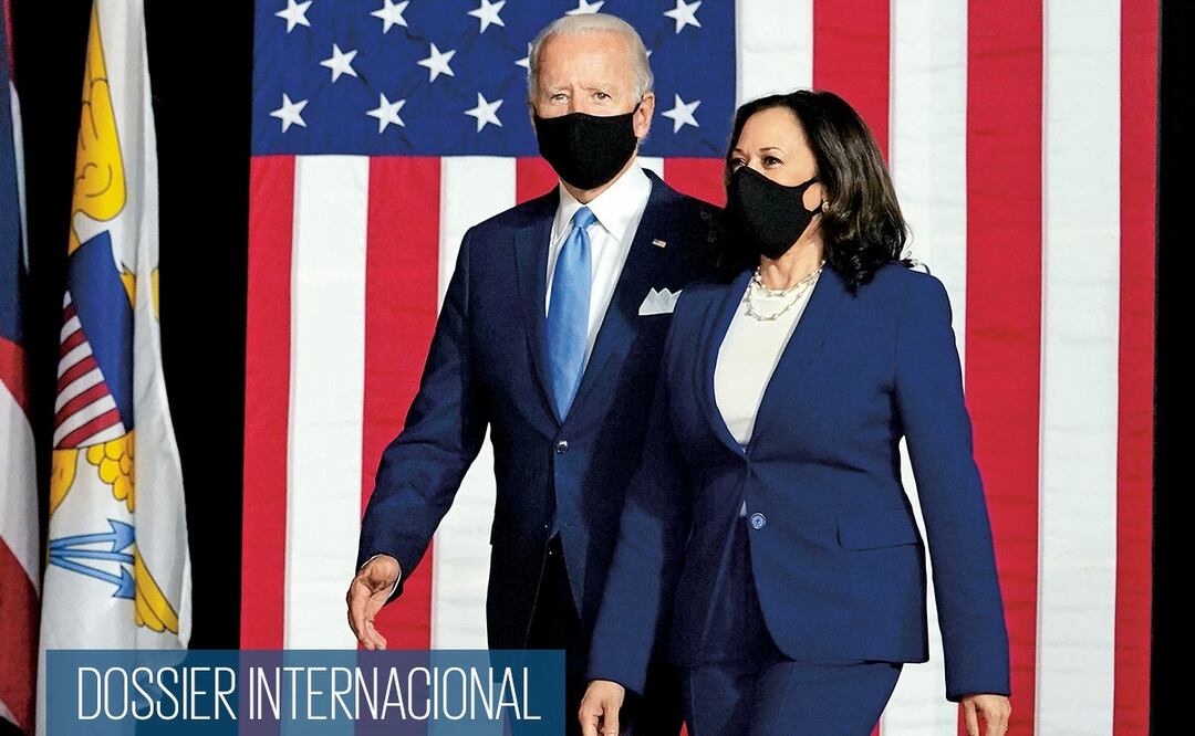 El virtual candidato demócrata, Joe Biden, con su compañera de fórmula, la senadora Kamala Harris, el pasado miércoles en Wilmington, Delaware. Foto: CAROLYN KASTER. AP