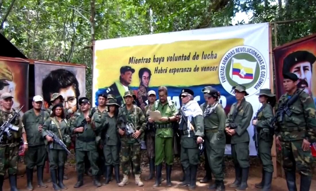 Former FARC Commander known by his alias Iván Márquez reads a statement that they will take they insurgency once again, in this undated screen grab obtained from a video released on August 29, 2019 - Photo: Reuters TV via REUTERS