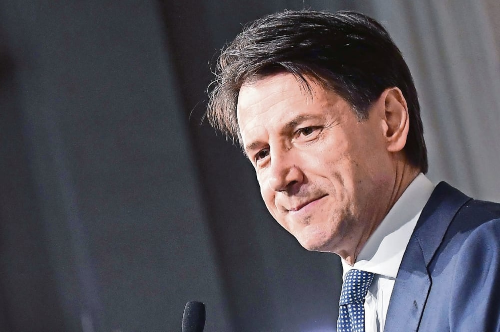 Polémico. La postulación de Giuseppe Conte estuvo marcada por acusaciones por, presuntamente, haber falseado su currículum (ETTORE FERRARI. EFE)