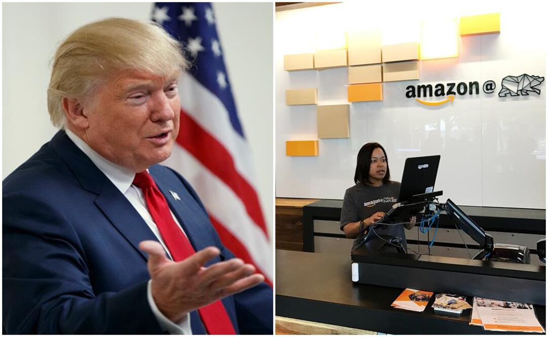 Trump critica otra vez a Amazon por impuestos y empleos