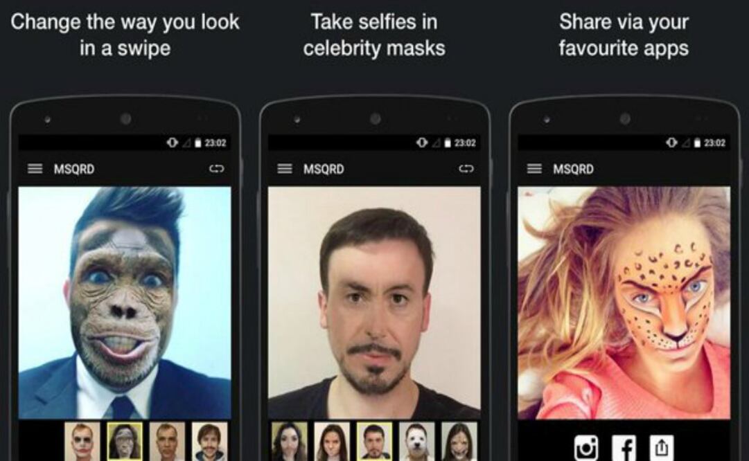 La app "tunea" selfies para hacer ingeniosos videos
