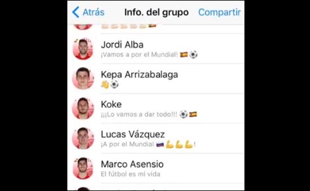 Convocatoria de España por WhatsApp