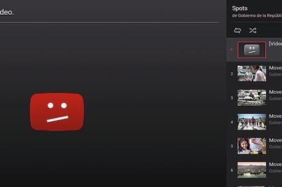 Gobierno baja spot de YouTube