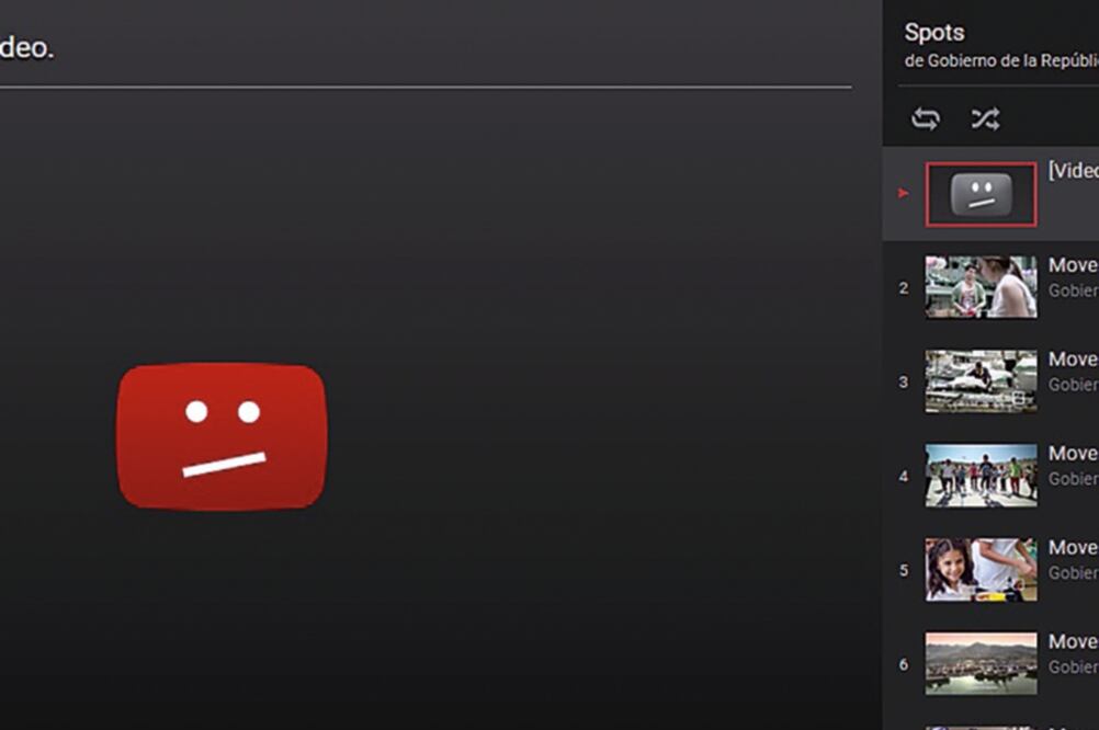 Esta es la imagen de la página suspendida por el gobierno (ESPECIAL)