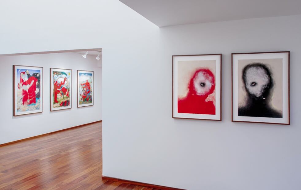 Obra de Néstor Jiménez "Fulgor y Sombra", se presenta en la galería Proyectos Monclova.
Foto: Proyectos Monclova, cortesía