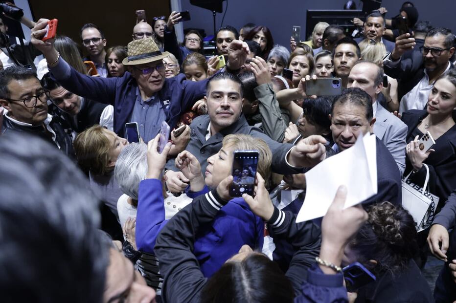 Ciudad de México 17 enero 2024 Reunión de Omar García Harfuch con vecinos del Observatorio de Seguridad Ciudadana Pro México en el hotel Hilton. Foto: Fernanda Rojas/ El Universal