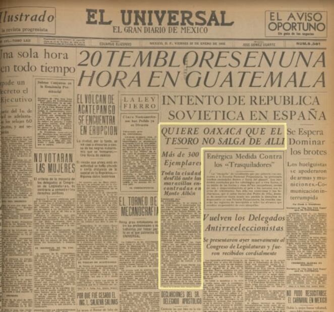 The magnificent discovery of Monte Albán’s treasure, a key milestone for Mexican archeology