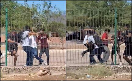 VIDEO: Golpean y acuchillan a estudiante de CBTIS en Guaymas, Sonora; hay 4 detenidos
