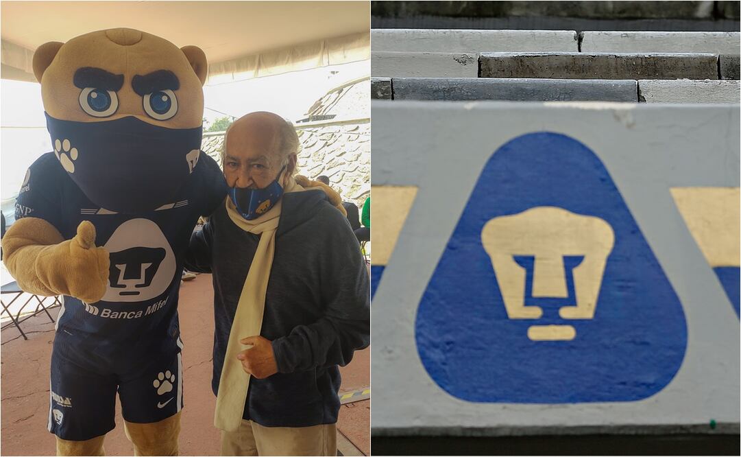 Manuel 'Pajarito' Andrade, creador del logo de Pumas. FOTO: ESPECIAL