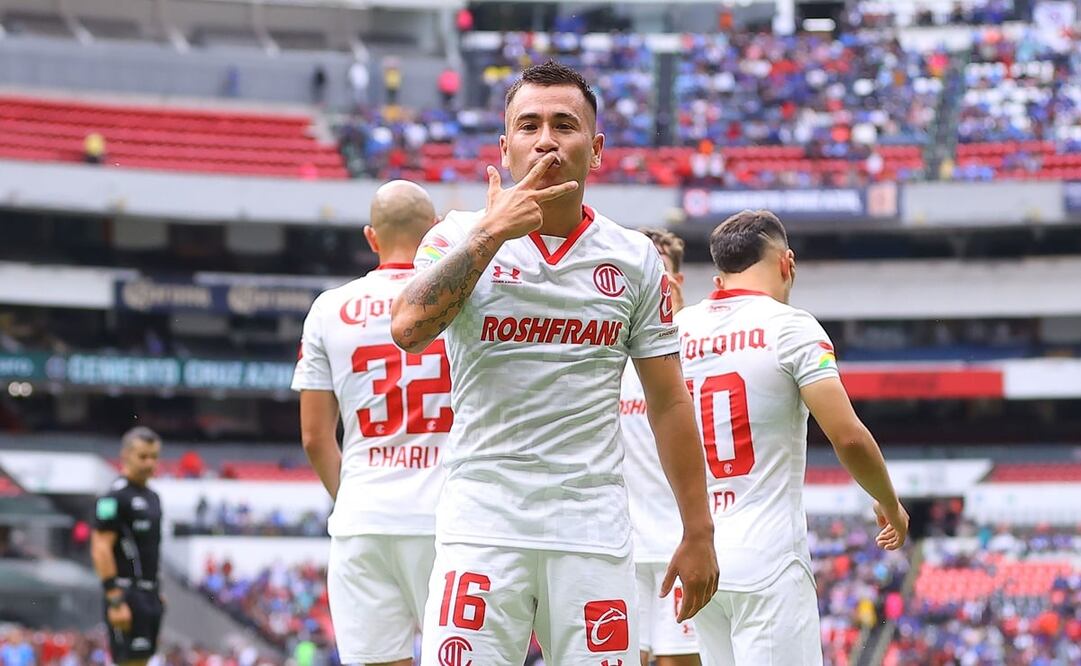 Jean Meneses celebrando un gol con el Toluca - FOTO: Imago7