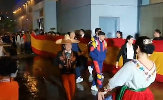 Así fue el espectacular recibimiento de la Selección de España en México