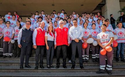 Rocha Moya destaca labor de la Cruz Roja; aumenta apoyo estatal a 5 millones de pesos