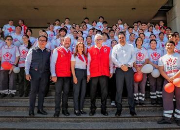 Rocha Moya destaca labor de la Cruz Roja; aumenta apoyo estatal a 5 millones de pesos