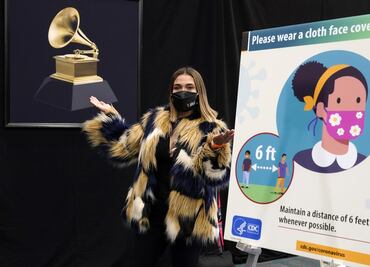 Así es el ensayo de los Grammy: muchas pruebas covid y todo hipercuidado