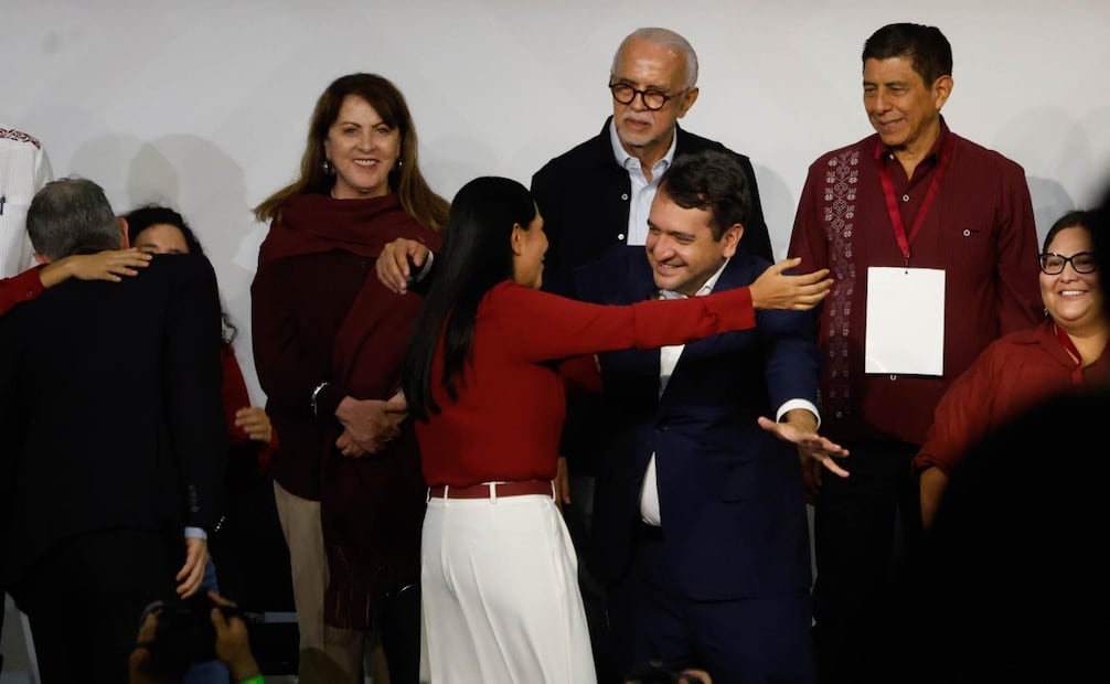 Ariadna Montiel rinde protesta como nueva presidenta del Comité Ejecutivo Nacional de Morena este domingo 3 de mayo de 2026. Foto: Diego Simón Sánchez/ EL UNIVERSAL