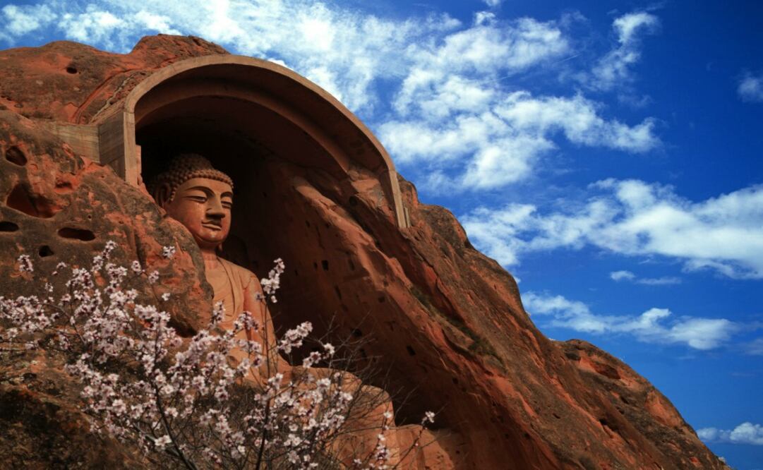 Los templos de las Grutas de Xumishan fueron construidos entre los siglos V y X. (Foto: Xinhua)