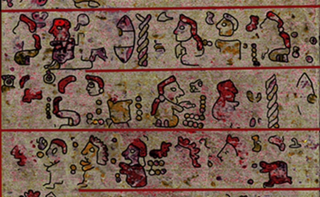 Fragmento del códice Selden. Foto: bodleian.ox.ac.uk