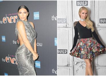 Kim Kardashian y Paris Hilton se deslizan sobre nieve