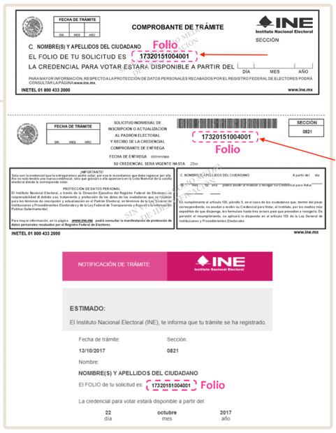 ¿Cómo saber si mi INE ya llegó al módulo?