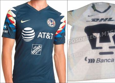 Filtran nuevas playeras de América y Pumas