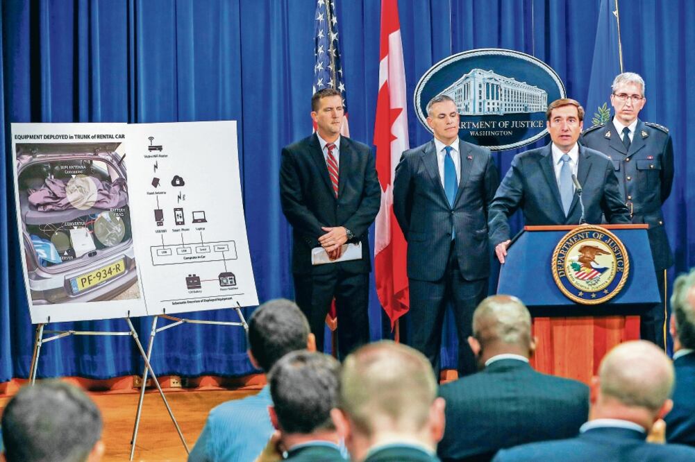 Autoridades de EU al hablar ayer en Washington sobre los ciberataques que, señalaron, han emprendido los rusos de forma “temeraria”. Foto: ERIK S. LESSER. EFE