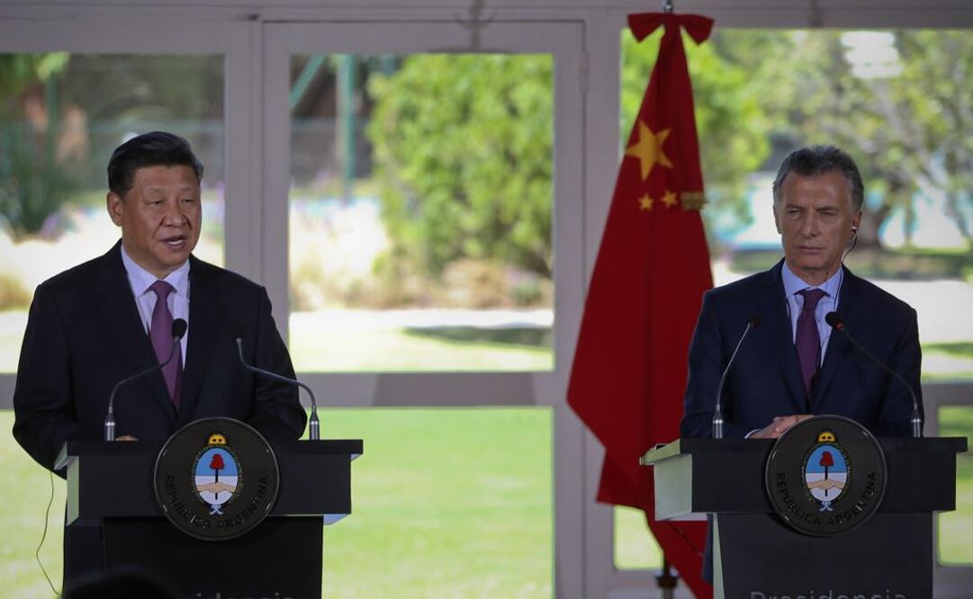 El presidente chino, Xi Jinping, y el presidente de Argentina, Mauricio Macri, en Buenos Aires (Argentina) (Foto: Xinhua)
