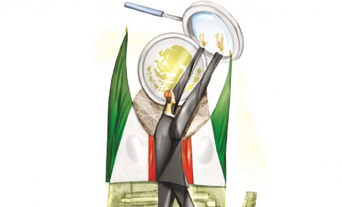 The Chamber of Deputies signed a collaboration agreement with the Center for Research and Training in Economics (CIDE) to improve its accountability and access to information systems. (Illustration: David Peón)