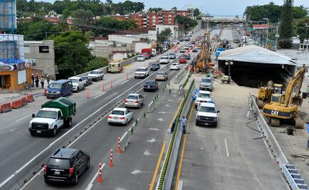 Abren tercer carril en Paso Exprés de Cuernavaca; será reversible