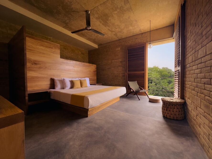 Una de las 10 habitaciones del hotel boutique Castillo de Arena, Puerto Escondido, Oaxaca
Fotografía Andy Butler.