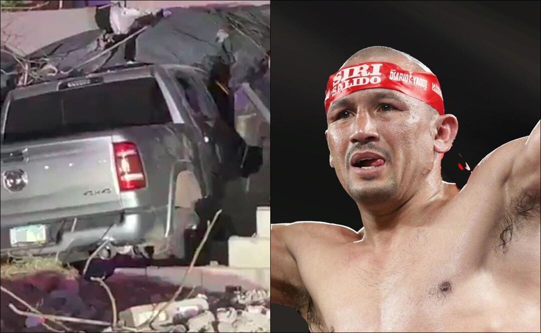 El expugilista Orlando "Siri" Salido se estrelló contra una casa; falleció un hombre / FOTO: Captura y @IzquierdazoBox