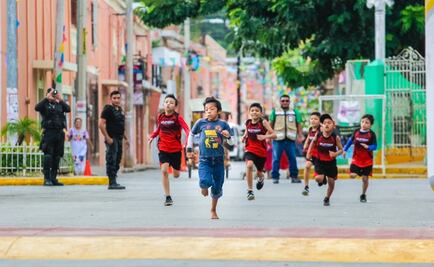 11-year-old champion is given running shoes