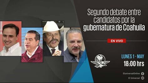 Sigue aquí, en vivo, el segundo debate Coahuila 2023