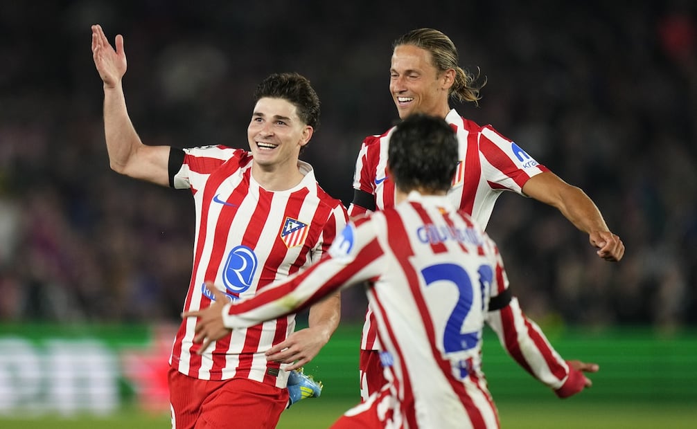 Julián Álvarez abrió el marcador con un golazo. FOTO: EFE