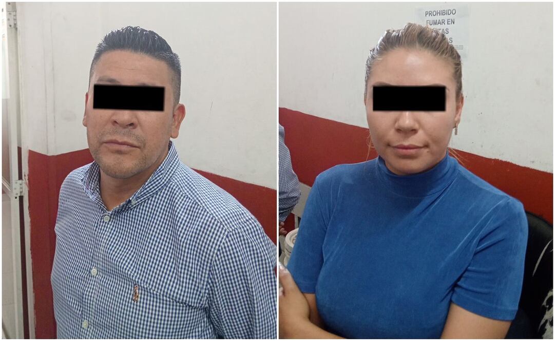 Presuntos verificadores sanitarios detenidos. Fotos: Especiales