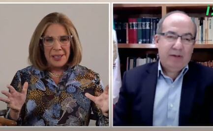 "Yo creo que continúa la corrupción": Calderón a Sabina Berman sobre el sexenio de AMLO