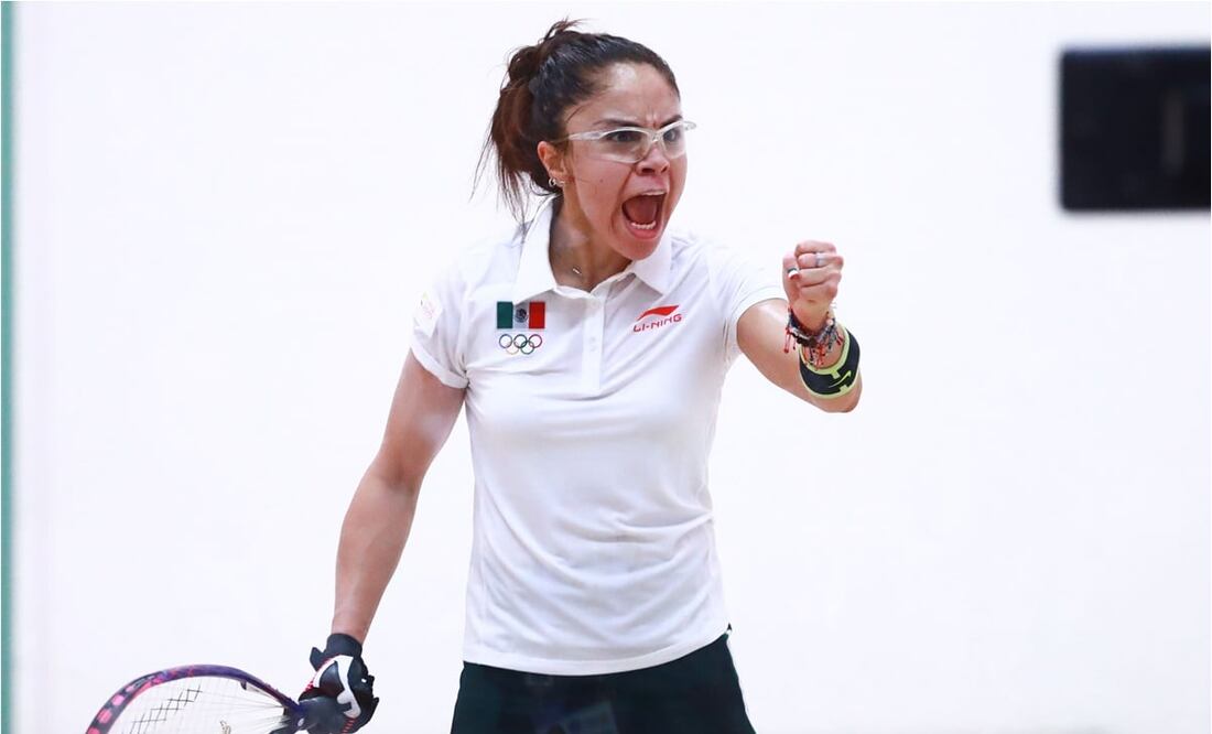 Paola Longoria celebrando durante uno de sus juegos / FOTO: IMAGO7