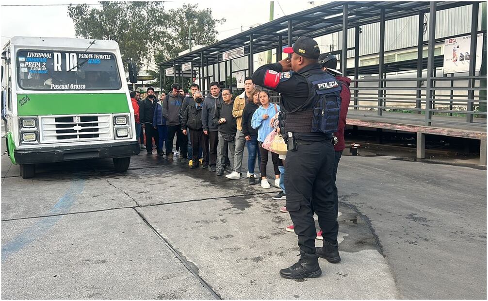 Paradero en Pantitlán. Foto: Ivan Montaño / EL UNIVERSAL