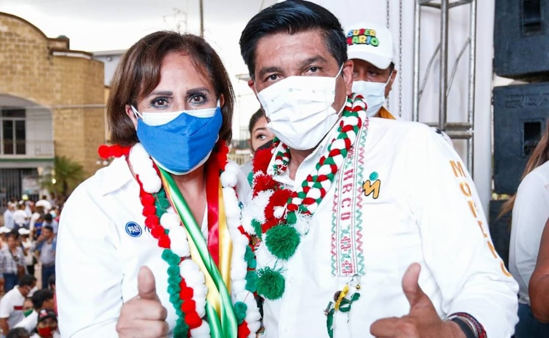 La candidata del PAN a la gubernatura de Guerrero, Irma Lilia Garzón Bernal, declinó por el abanderado de la alianza PRI-PRD, Mario Moreno Arcos. Foto: Especial