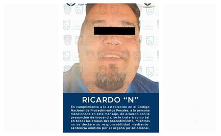 Detienen a Ricardo "N" por encubrir feminicidio en alcaldía Álvaro Obregón; subió a la víctima a un vehículo