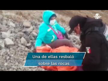 Dos turistas se extravían en el nevado de Toluca y son rescatadas