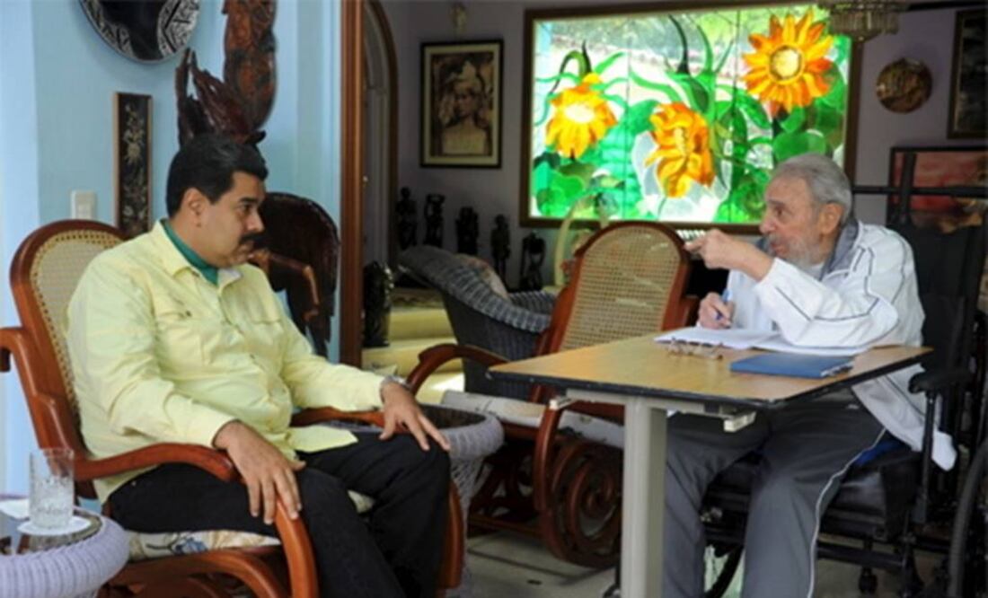 Fidel Castro y el presidente de Venezuela, Nicolás Maduro (Archivo. EL UNIVERSAL)