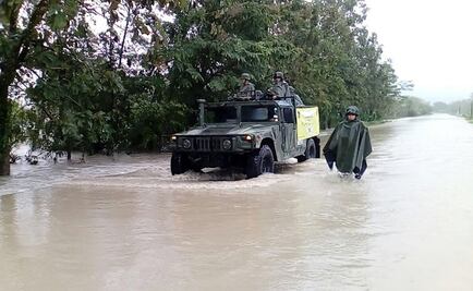 Dos ríos desbordados tras 48 horas de lluvia en Tabasco