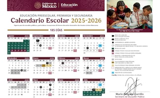 Calendario original del ciclo escolar 2025-2026 de la SEP; estos son los cambios propuestos por altas temperaturas y el Mundial