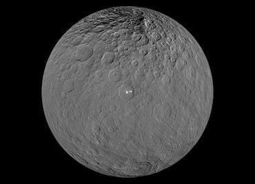 Detectan volcanes de hielo en el planeta Ceres